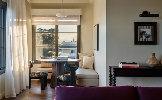 Kimpton Mirador Hotel One Bedroom Suite Bay View dining nook