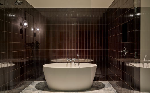 Kimpton Mirador Hotel Studio Spa Suite bathroom with soaking tub