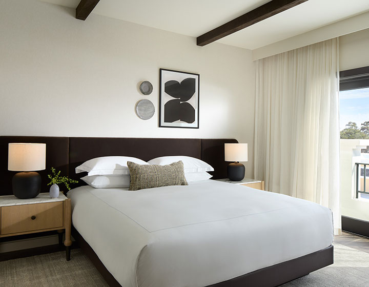 Kimpton Mirador King Bed and bedside table